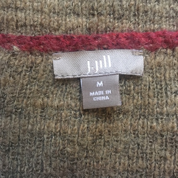 J. Jill Medium Aztec Wool Sweater - Picture 3 of 3